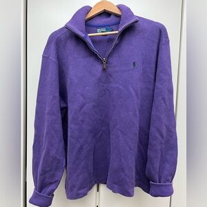 POLO RALPH LAUREN 100% Cotton Vintage Zip Up Sweater